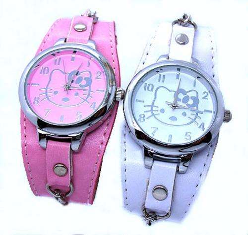 WHITE HALLO KITTY WATCH!!!